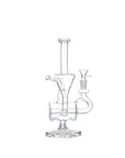 11″ Clear Recycler Glass Bong With Inline Diffuser