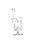 11″ Clear Recycler Glass Bong With Inline Diffuser