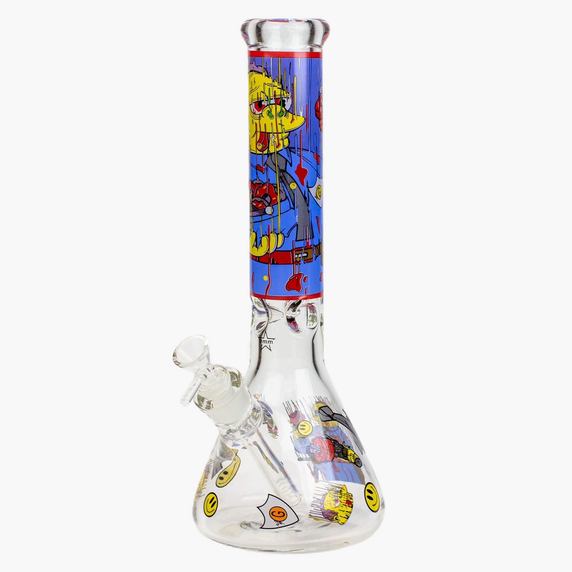 13.5&quot; RM Cartoon Glass Beaker Water Bong - INHALCO