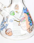 13.5" RM Cartoon Glass Beaker Water Bong - INHALCO