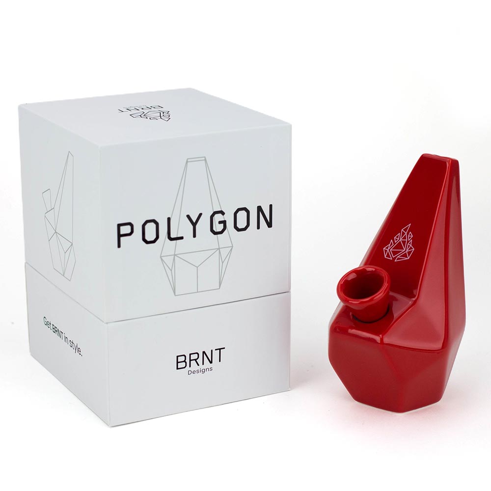 Ceramic Polygon Hand Pipe - inhalco