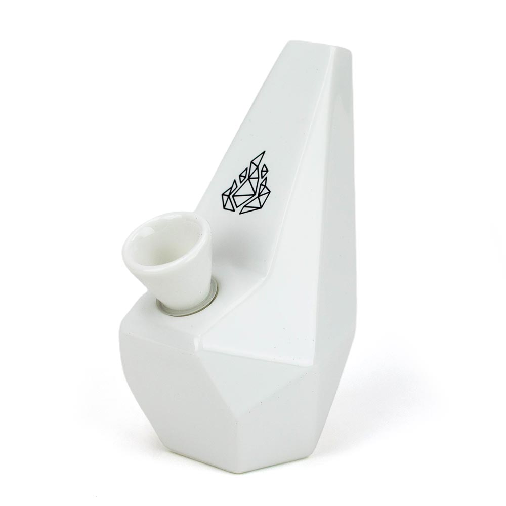 Ceramic Polygon Hand Pipe - inhalco