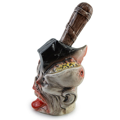 Ceramic Skull Hammer Pipe - INHALCO