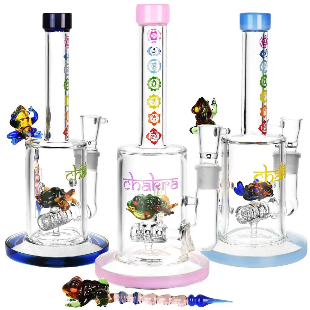 Chakra Frog Bong with Stir Tool