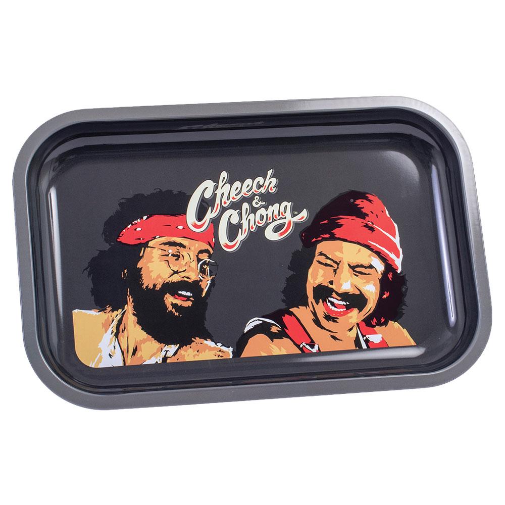 Cheech &amp; Chong Laughing Friends Metal Rolling Tray  - INHALCO