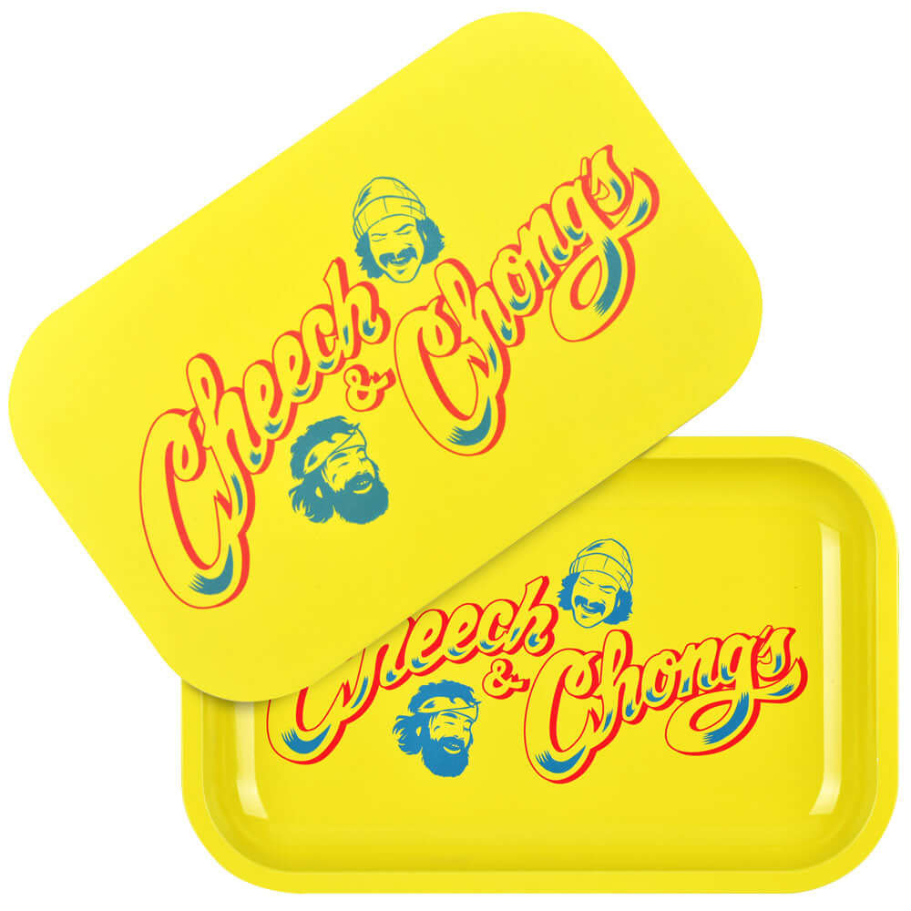 Cheech &amp; Chong x Pulsar Metal Rolling Tray with Lid - INHALCO