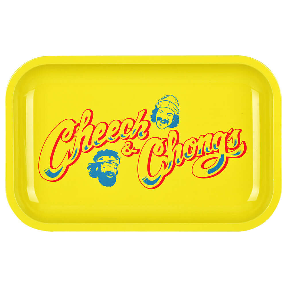 Cheech &amp; Chong x Pulsar Metal Rolling Tray with Lid - INHALCO