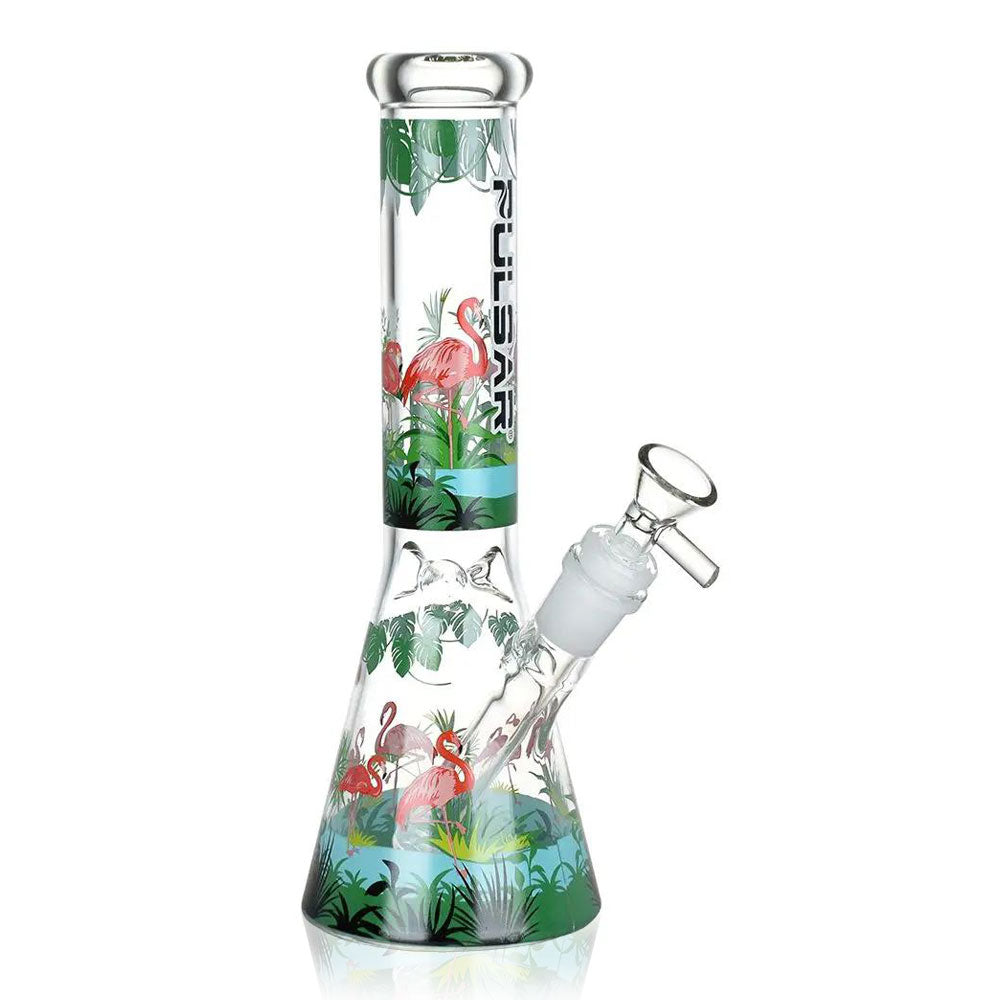 Chillin' Flamingos Beaker Bong - inhalco