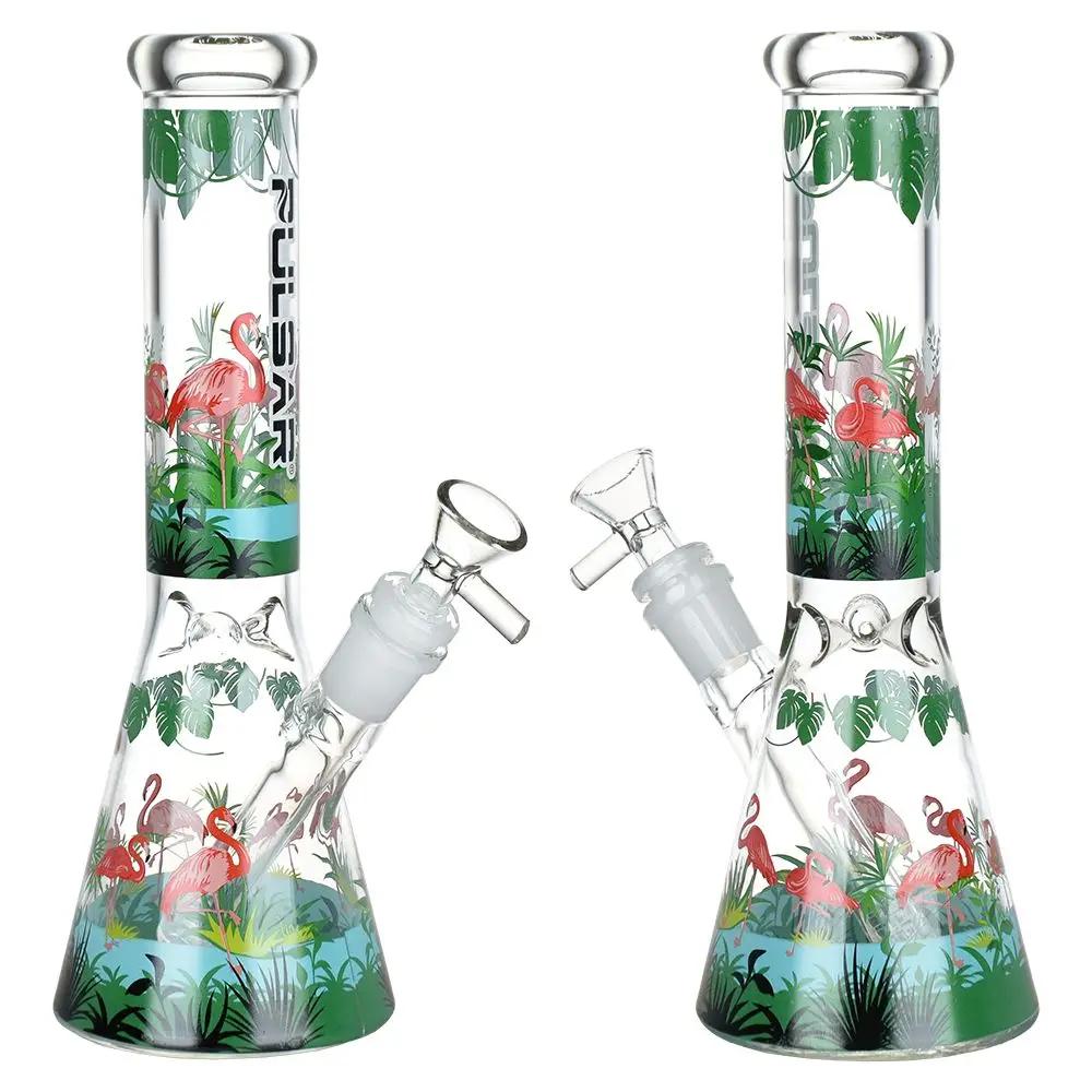 Chillin&#39; Flamingos Beaker Bong - inhalco