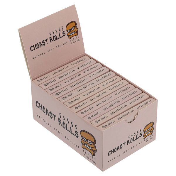 Choast Natural Rolling Papers with Filter Tips and Magnet Lid - INHALCO
