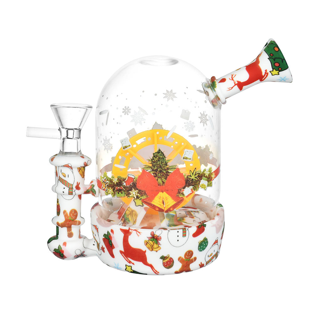 Christmas Waterwheel Bell Jar Bong - inhalco