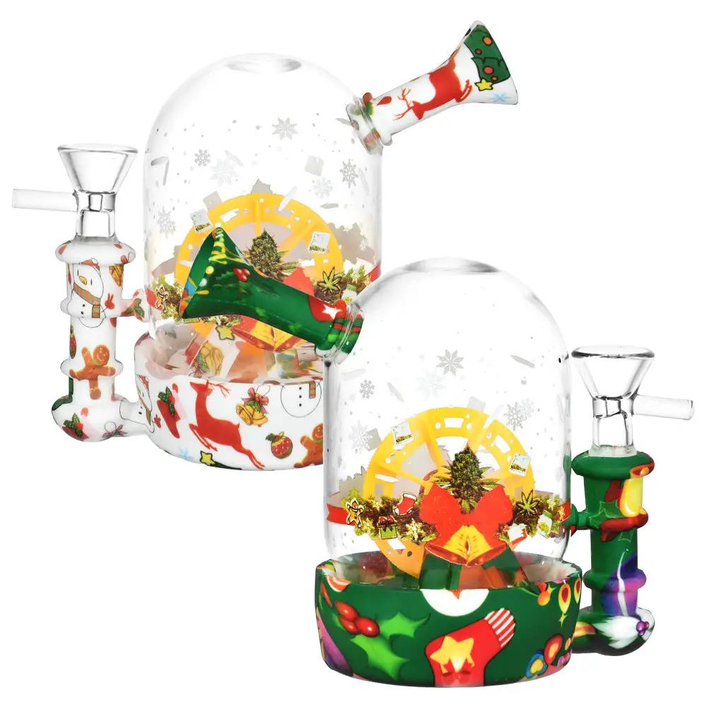 Christmas Waterwheel Bell Jar Bong - inhalco