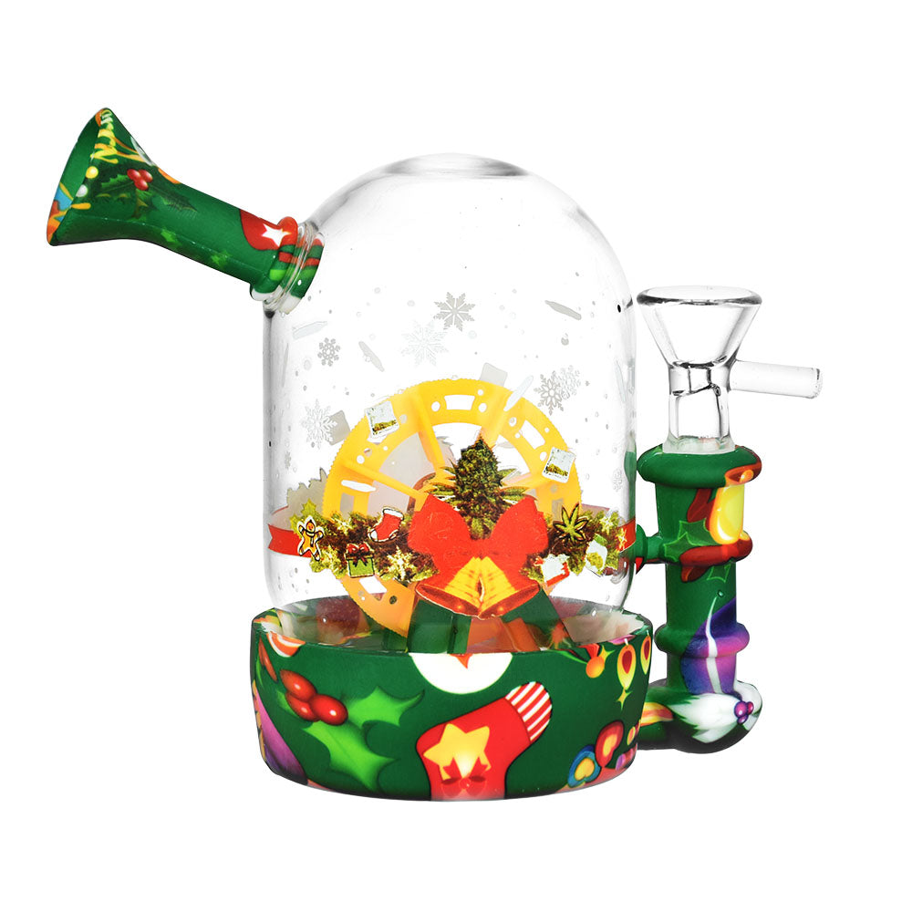 Christmas Waterwheel Bell Jar Bong - inhalco