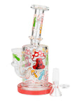 7" Color Accented Mushroom Bong With Perc