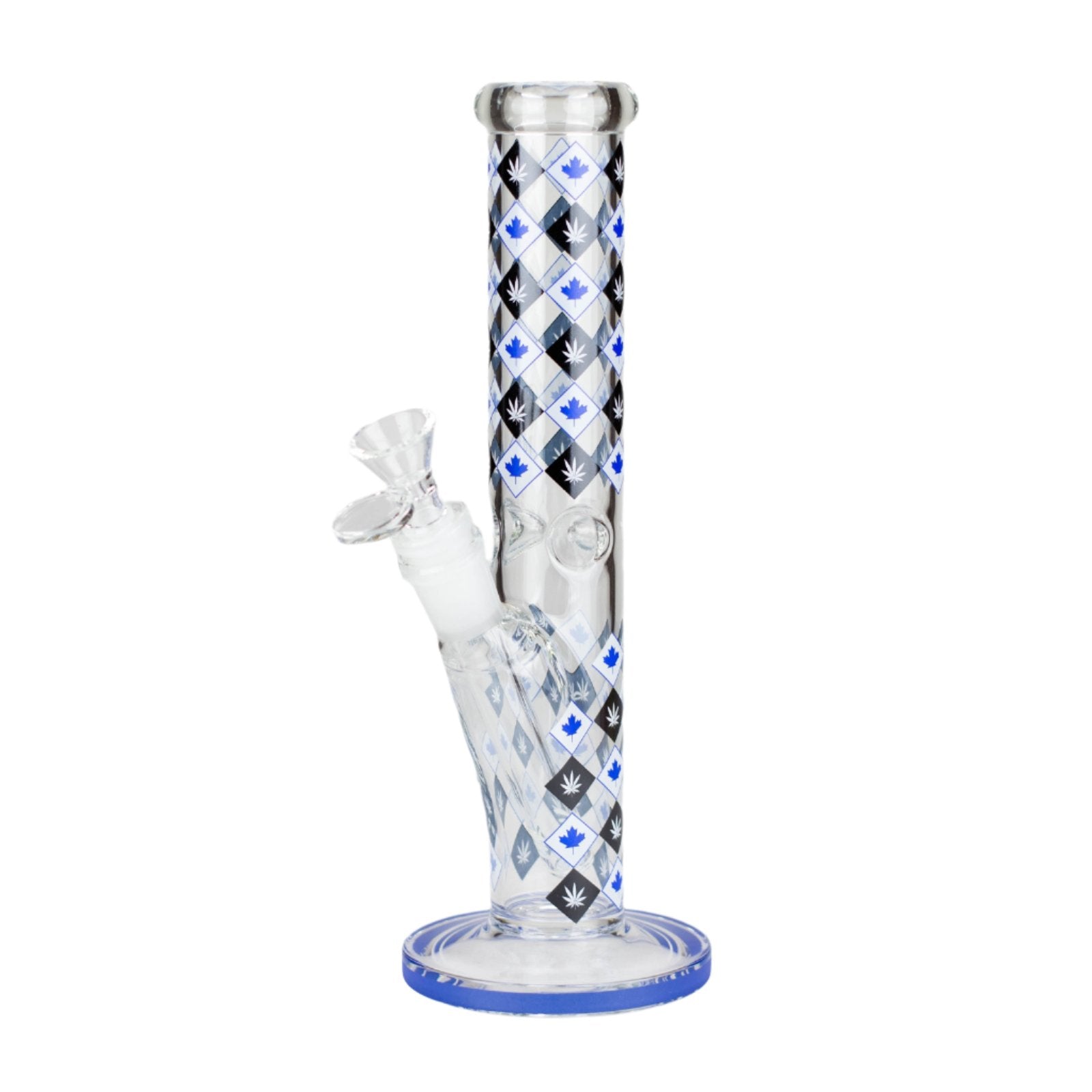 10" Color Maple Leaf Staight Bong