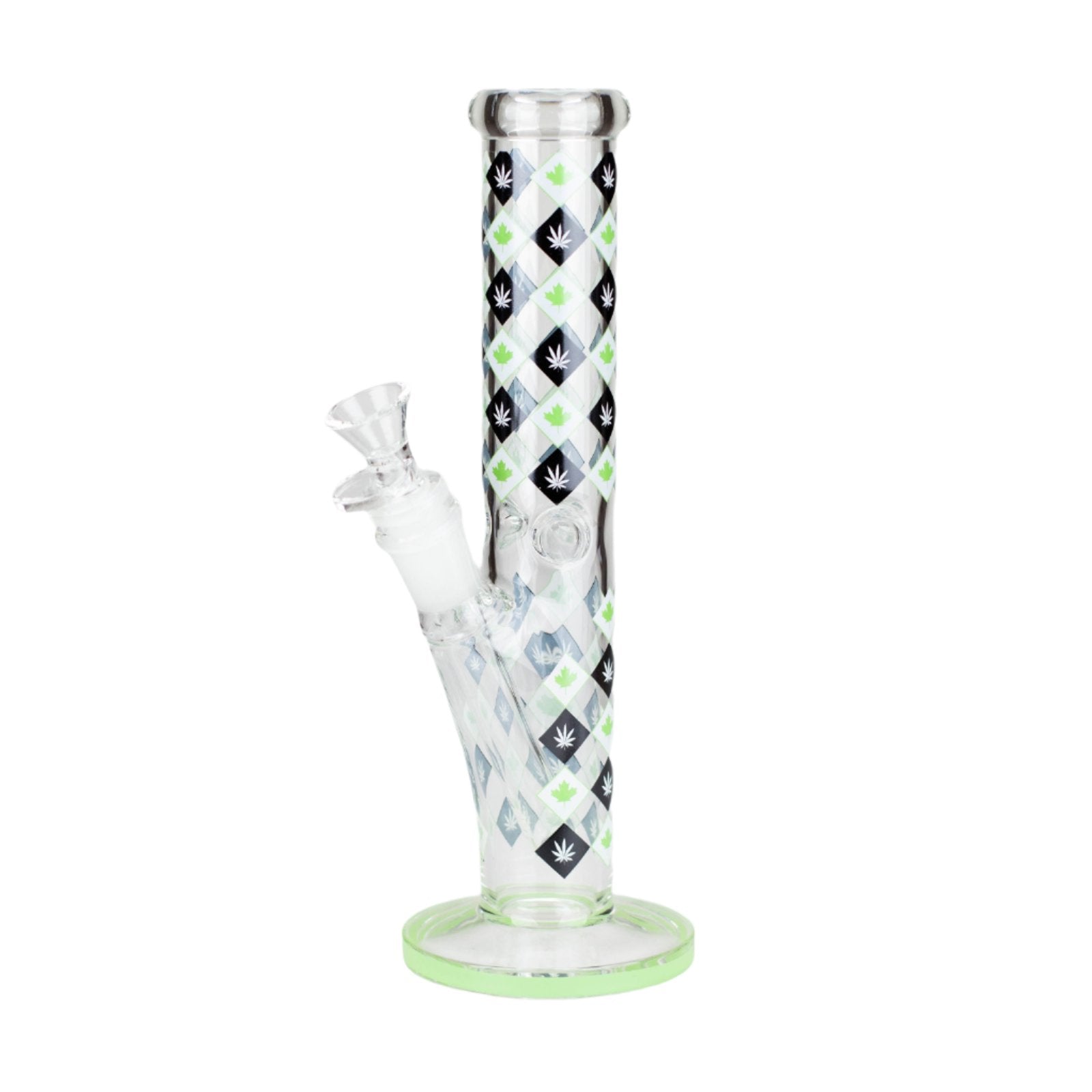 10&quot; Color Maple Leaf Staight Bong