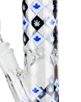 10" Color Maple Leaf Staight Bong