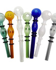 Colorful Oil Burner Glass Pipe - inhalco