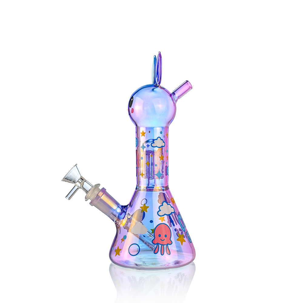 Cute Bunny Beaker Bong with Tree Perc