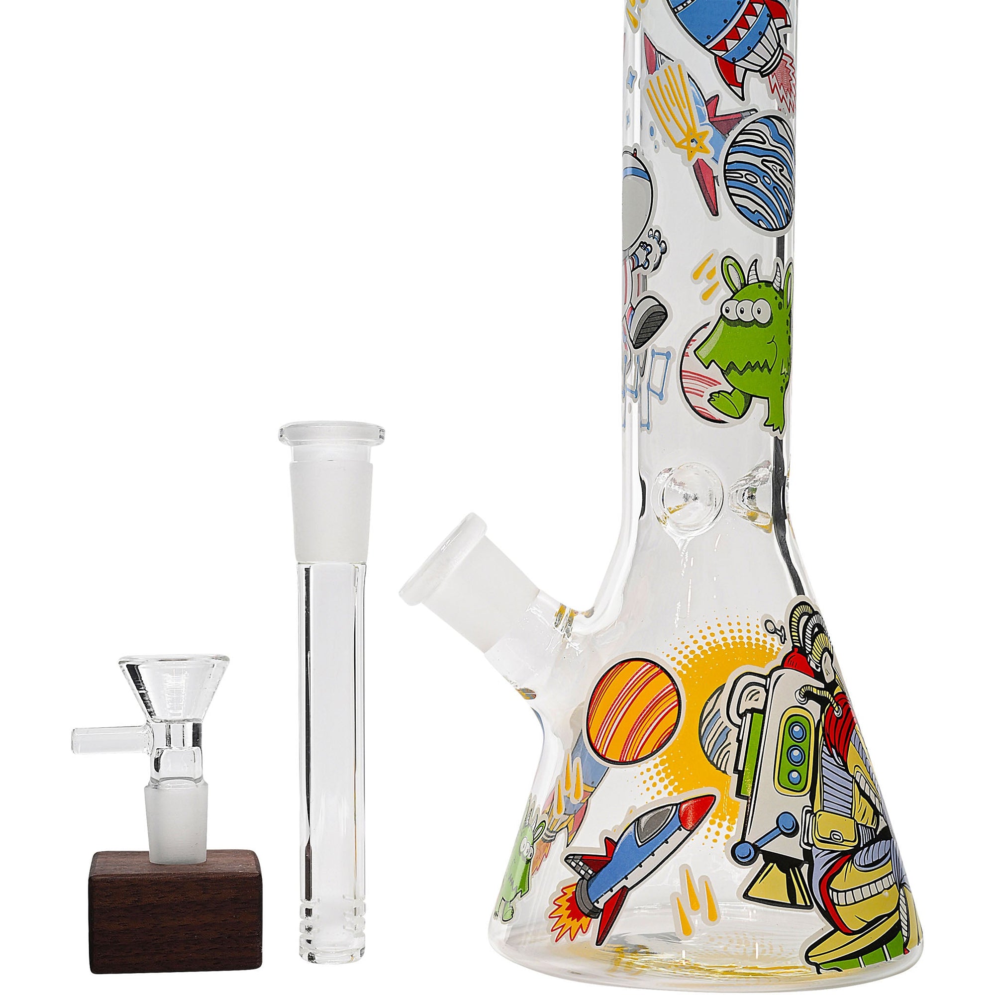 Space Beaker 10 Inch 5mm Thick Glass