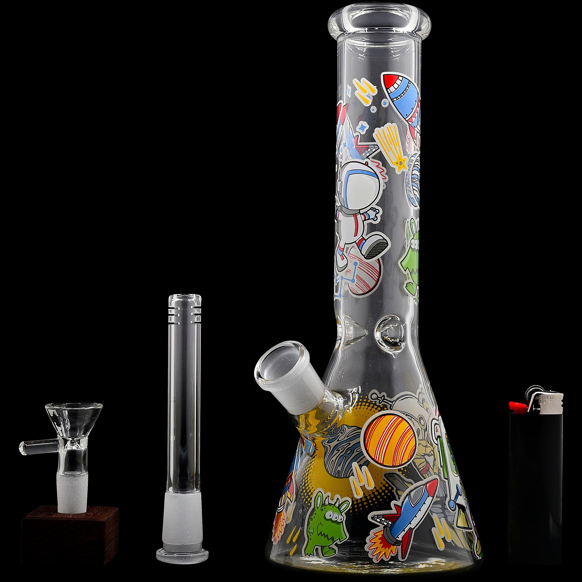 Space Beaker 10 Inch 5mm Thick Glass