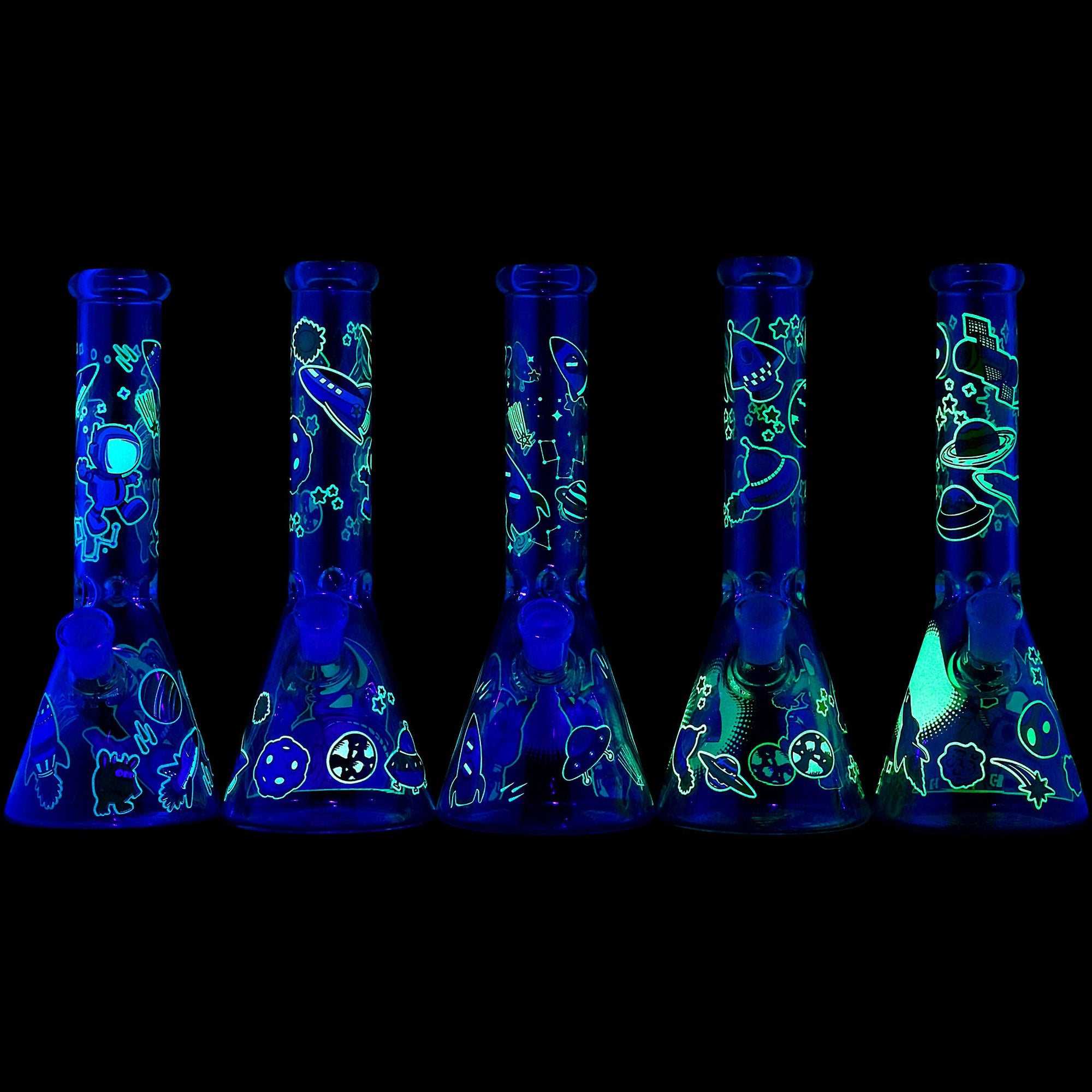 Space Beaker 10 Inch 5mm Thick Glass