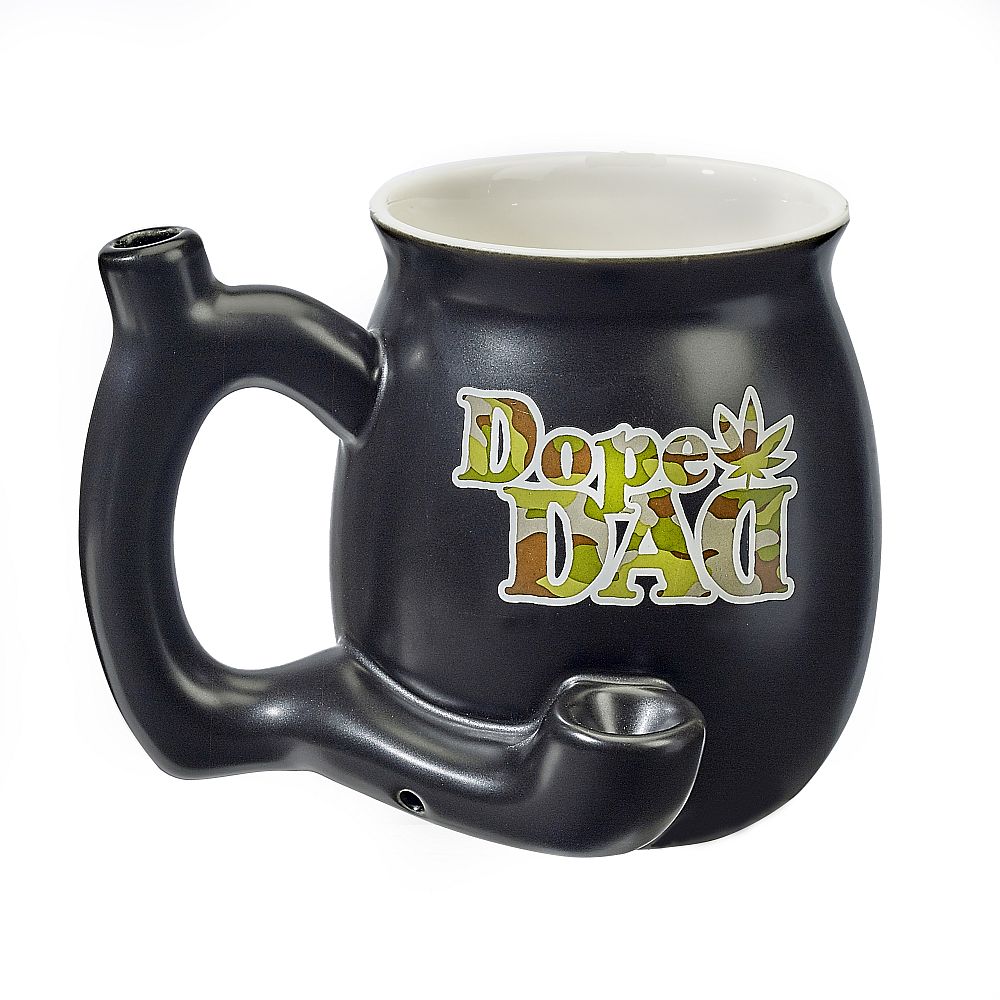 Dope Dad Wake and Bake Mug with Pipe - inhalco