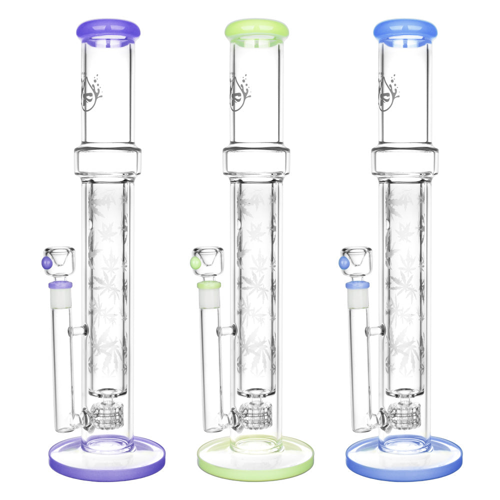 Double Wall Perc Straight Tube Water Pipe