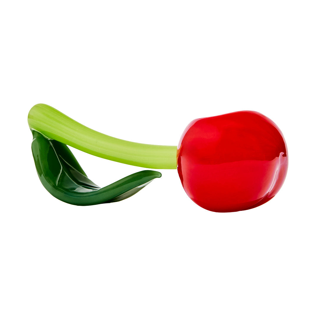 Edie Parker Hand Pipes Cherry 