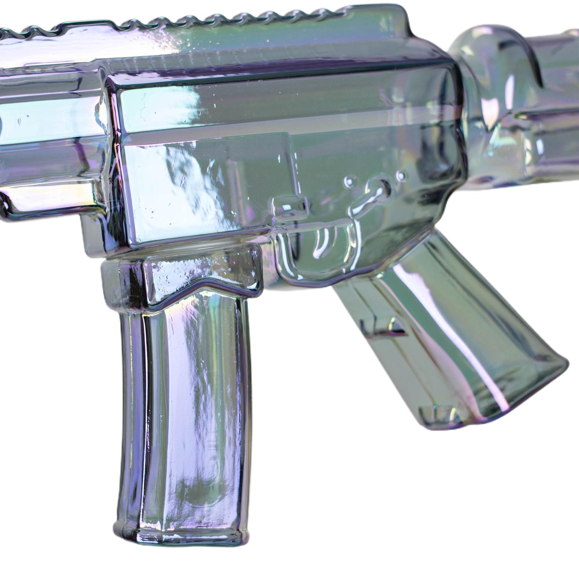 22" Electroplated Machine Gun Bong - inhalco