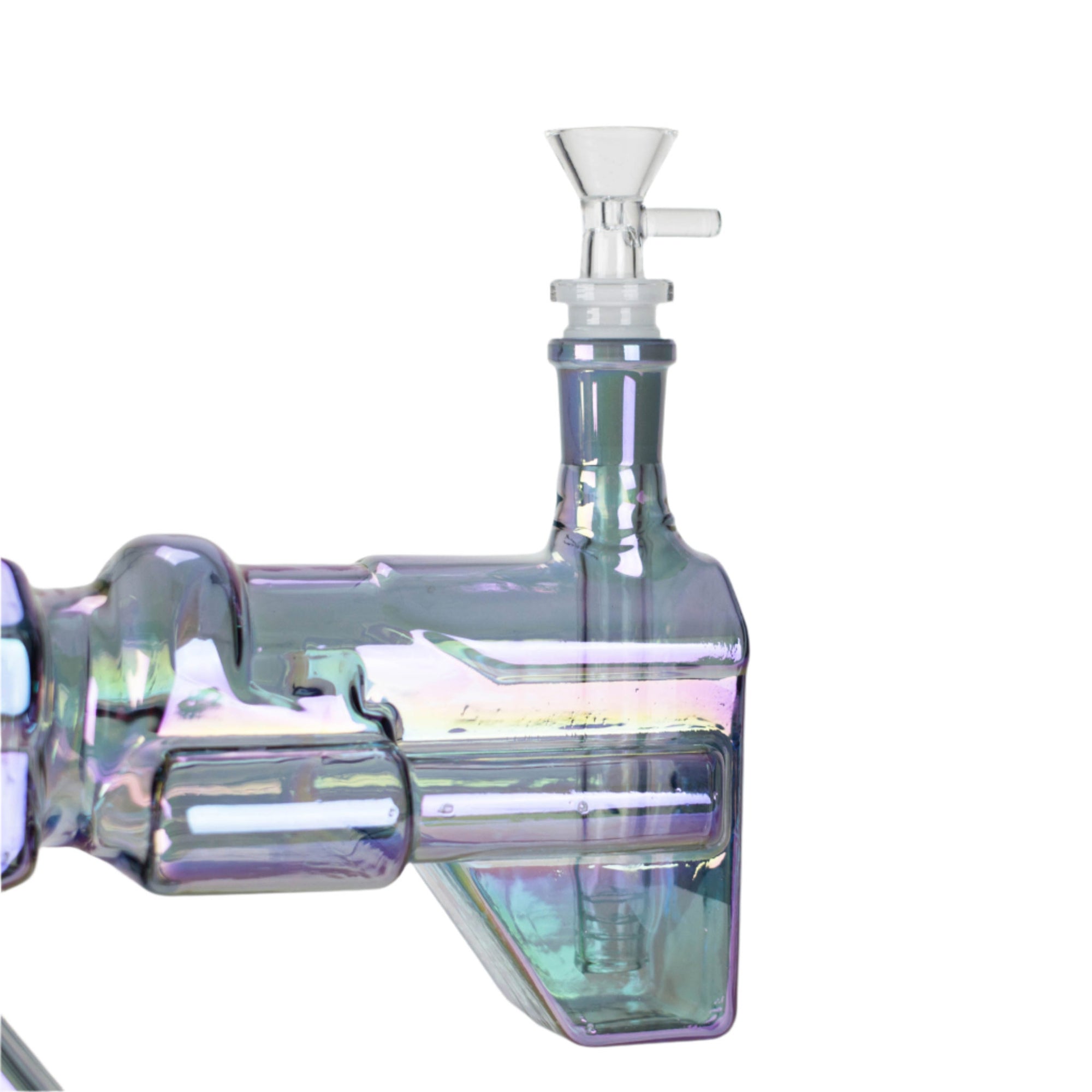 22" Electroplated Machine Gun Bong - inhalco