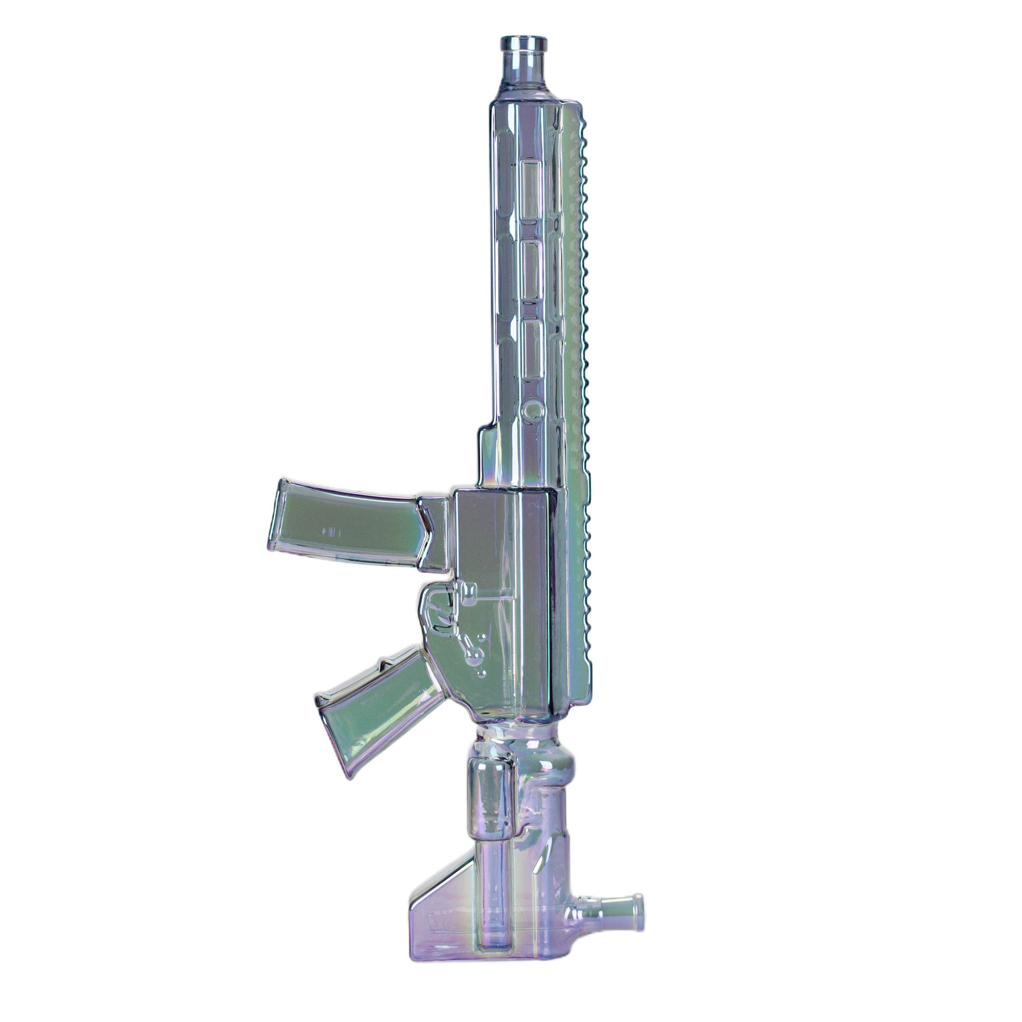 22" Electroplated Machine Gun Bong - inhalco