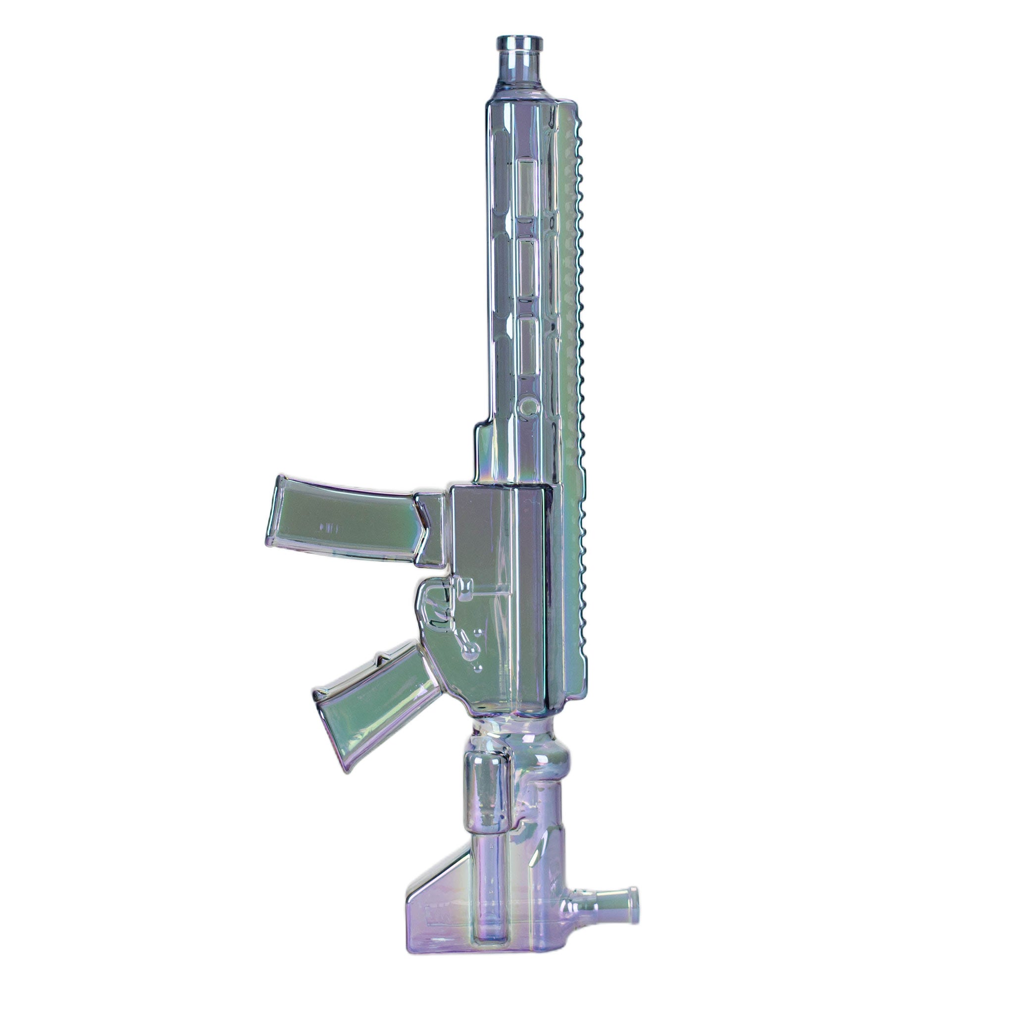 22&quot; Electroplated Machine Gun Bong - inhalco