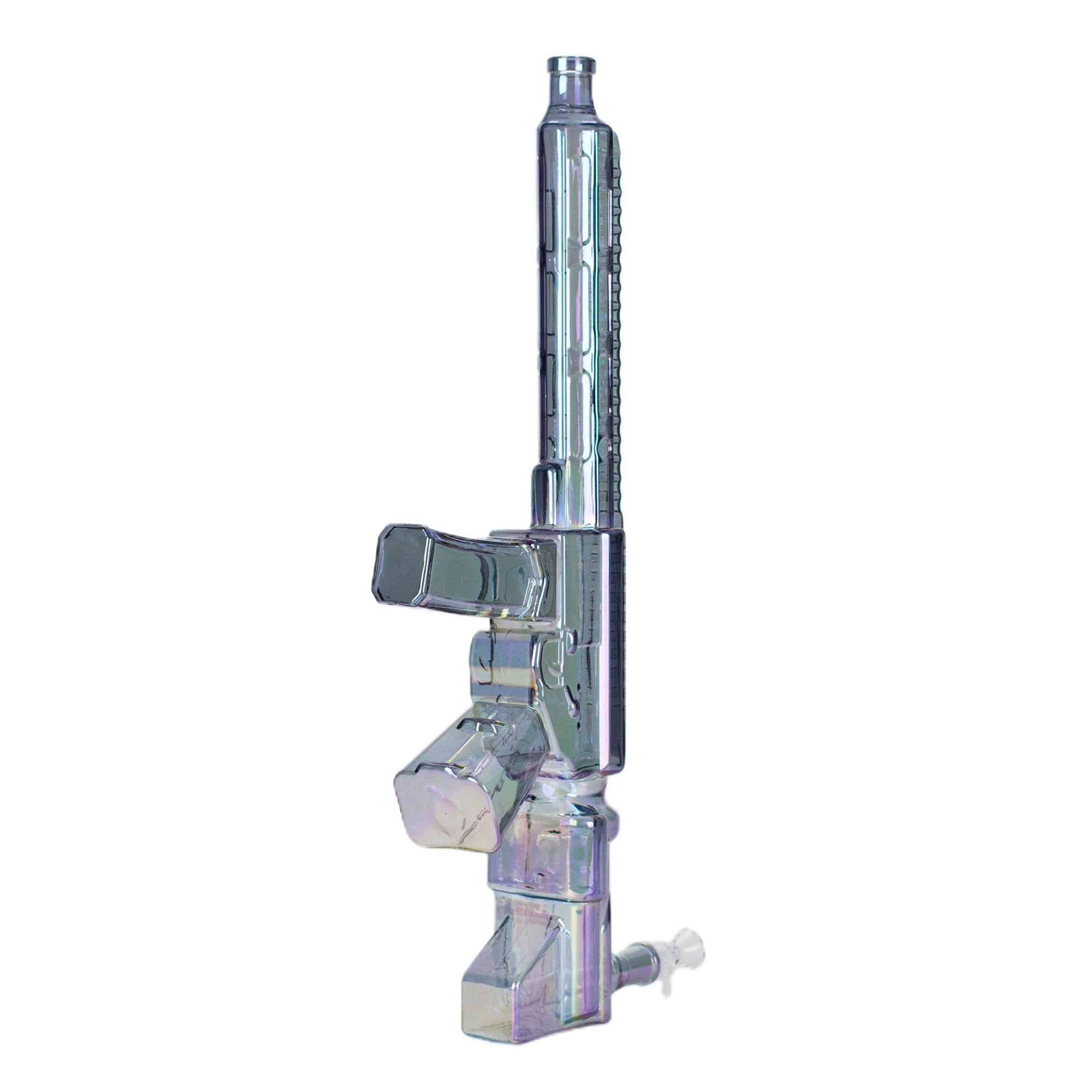 22" Electroplated Machine Gun Bong - inhalco