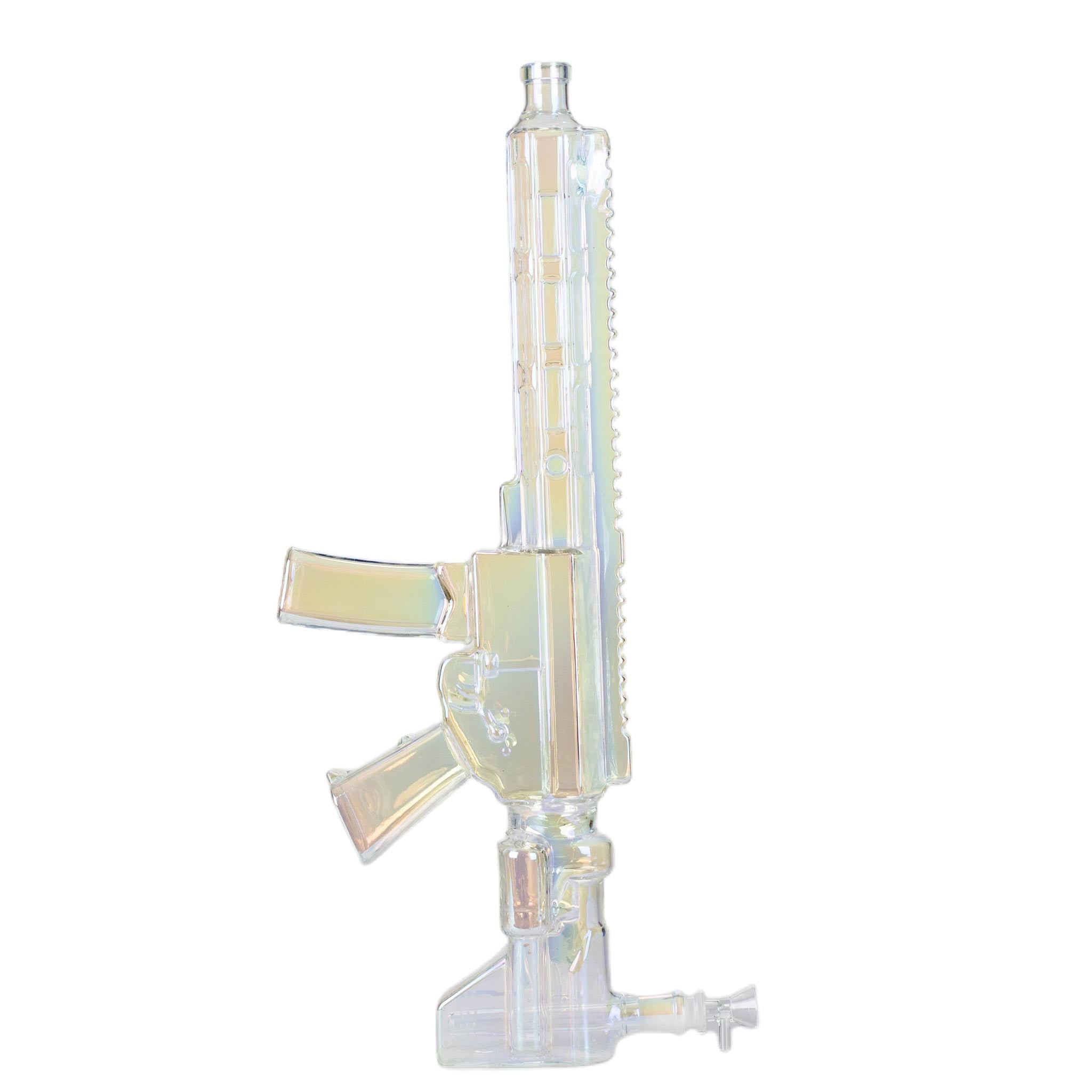 22" Electroplated Machine Gun Bong - inhalco