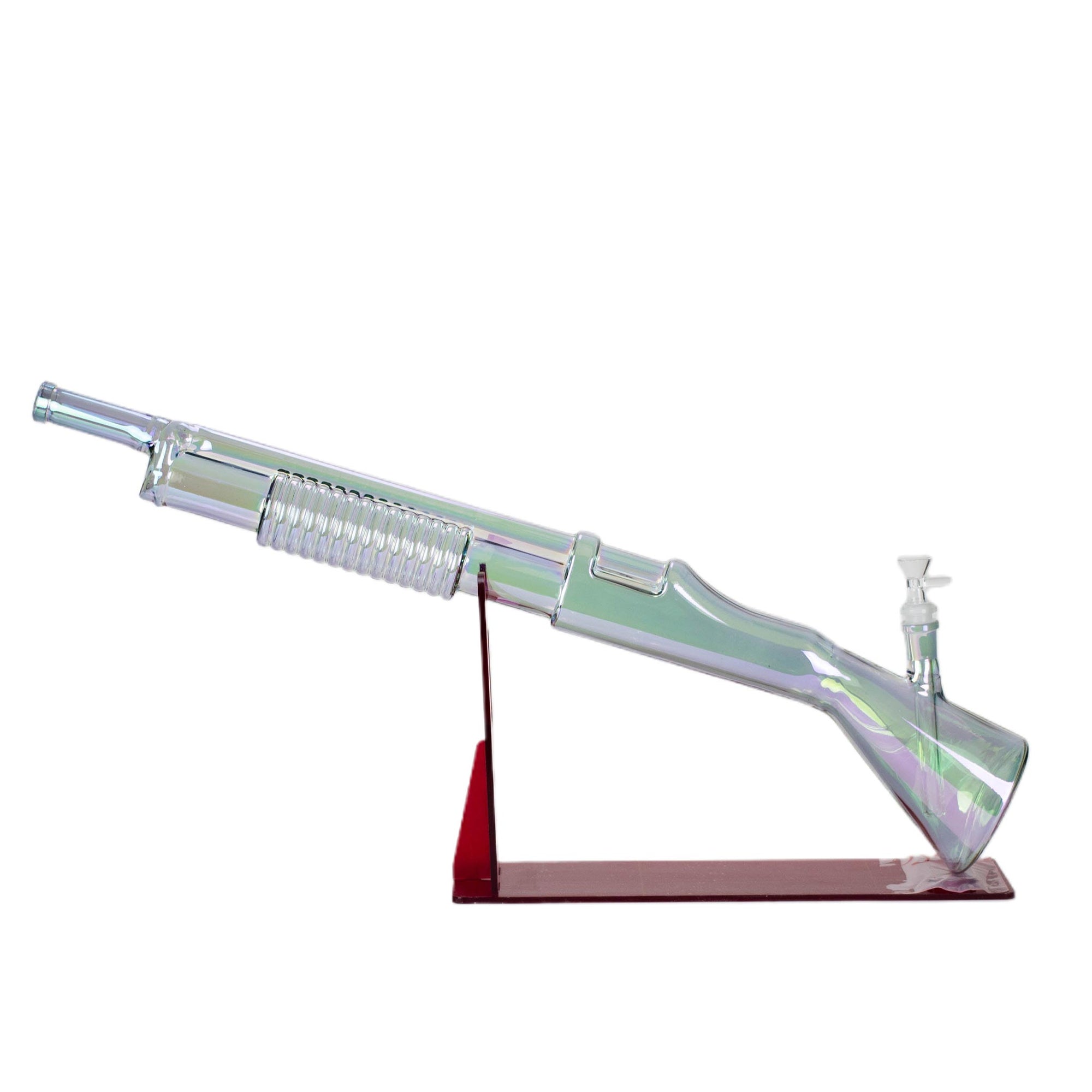 27" Electroplated Shotgun Shaped Bong - inhalco