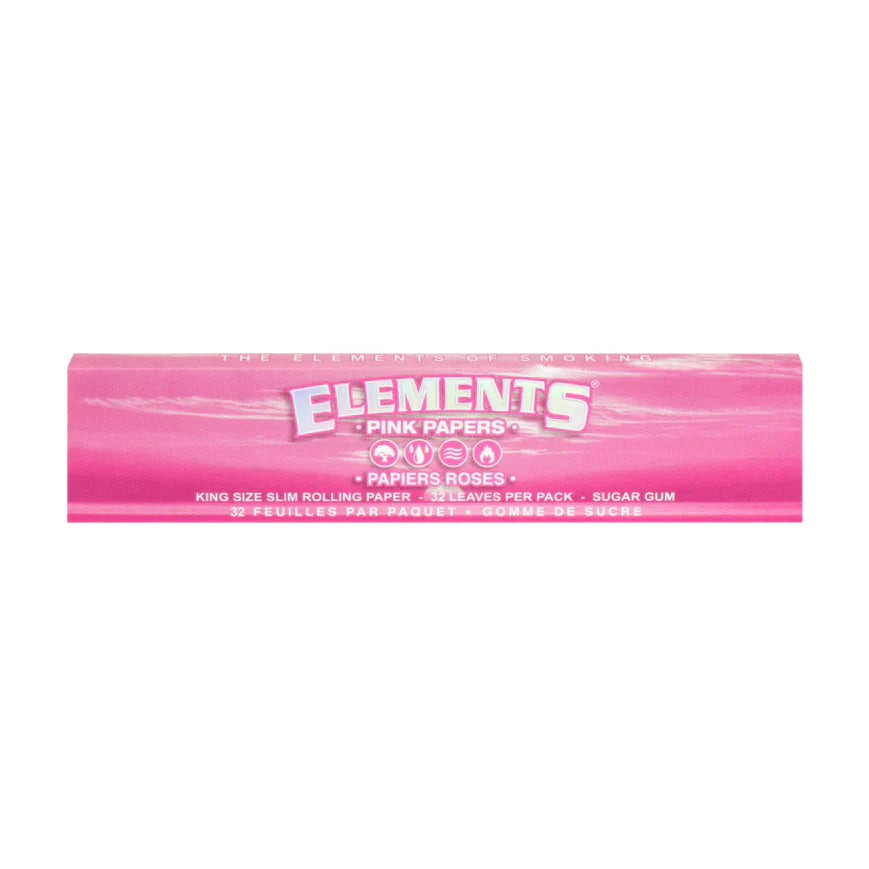 Elements Pink Smoking Papers King Slim