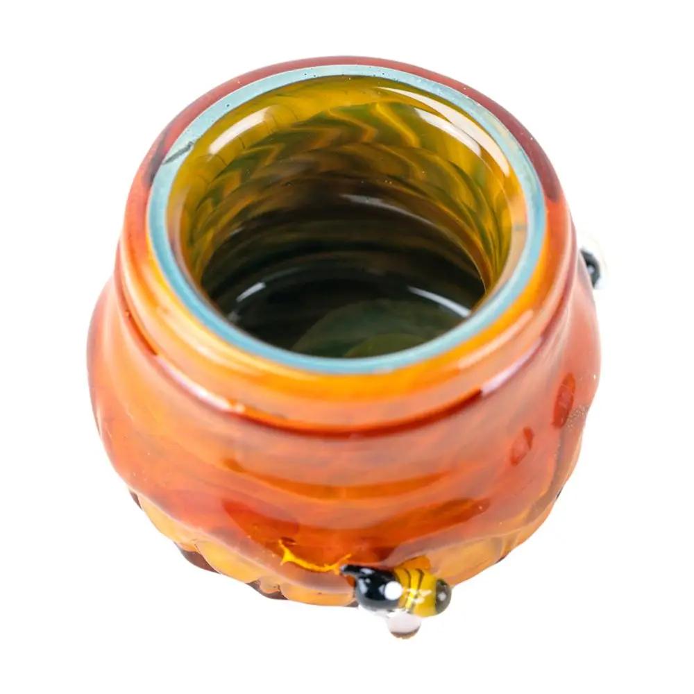 Empire Glassworks Honeycomb Glass Storage Jar