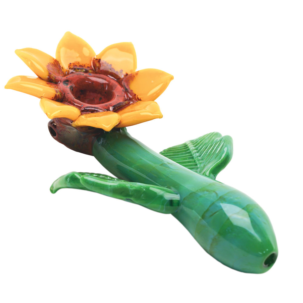 Empire Glassworks Sunflower Hand Pipe 5.5&quot; - INHALCO