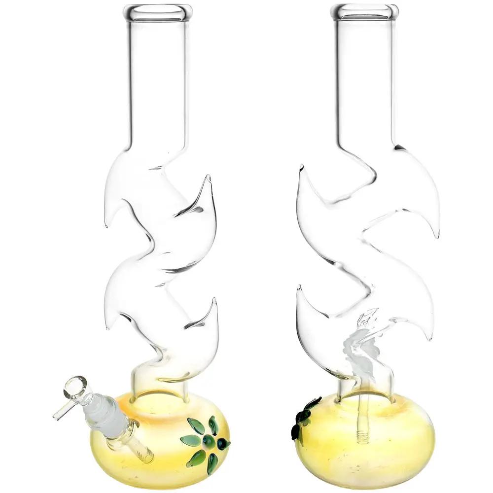 Floral Diablo Zig Zag Bong - inhalco