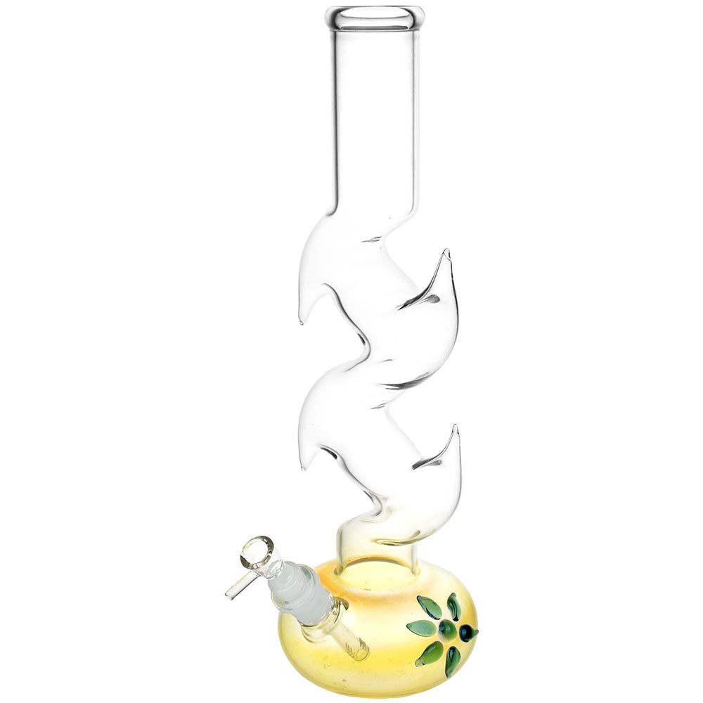 Floral Diablo Zig Zag Bong - inhalco