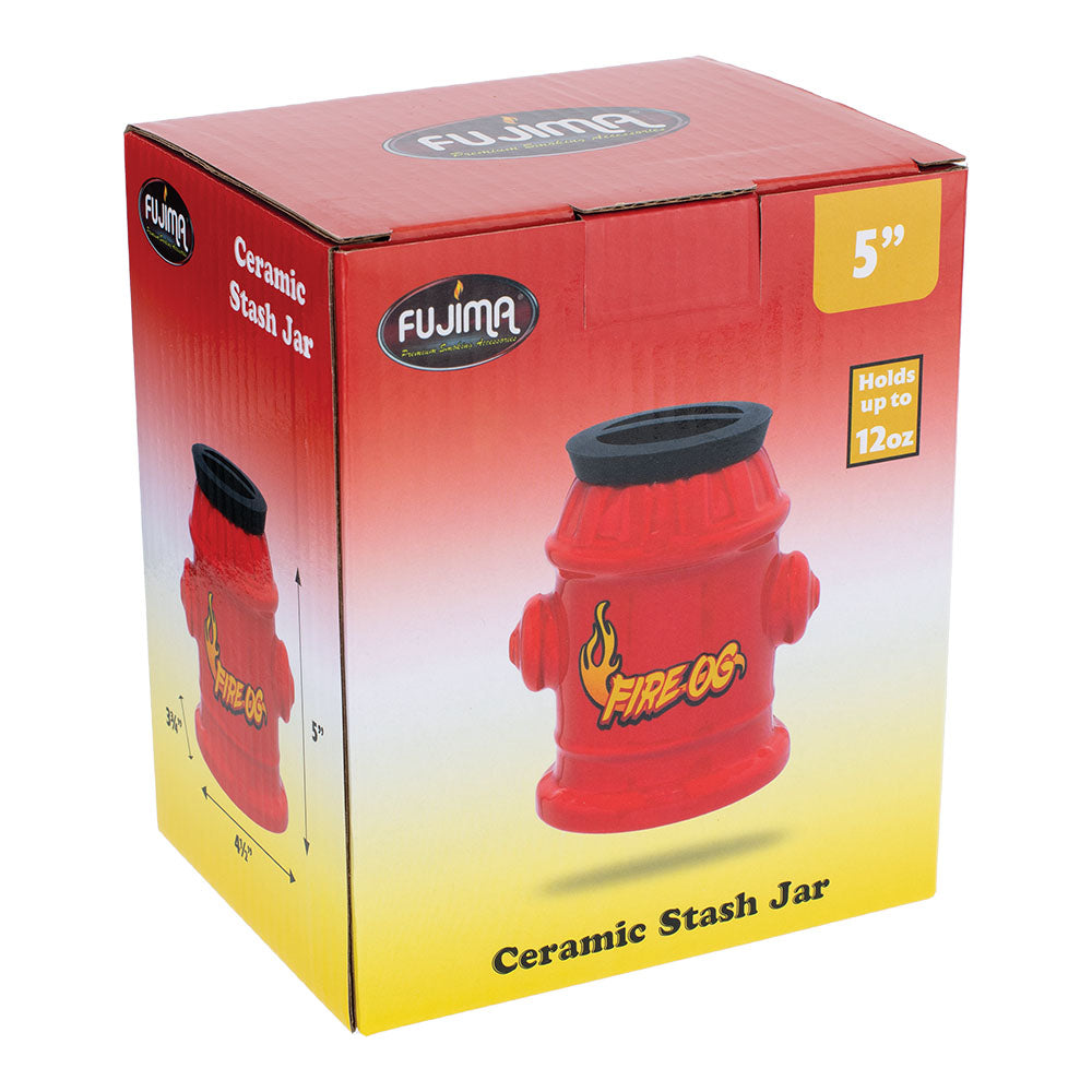 Fujima Fire Hydrant Ceramic Stash Jar