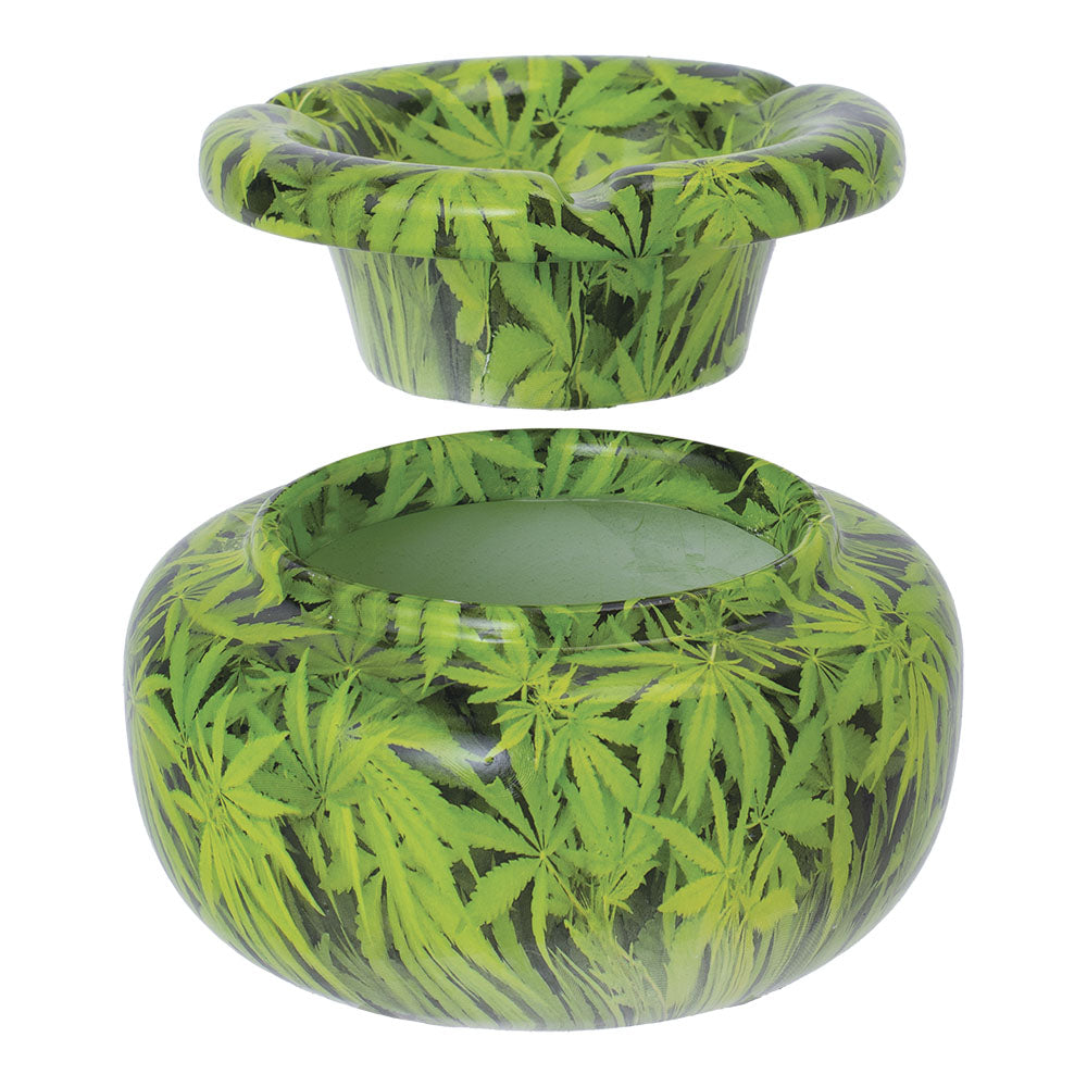 Fujima Moroccan Green Leaf Ashtray