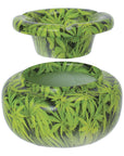 Fujima Moroccan Green Leaf Ashtray