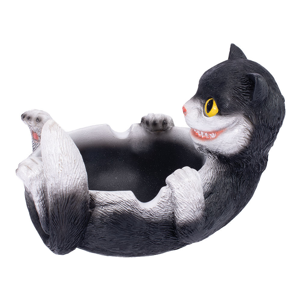 Fujima Trippy Tuxedo Cat Polystone Ashtray