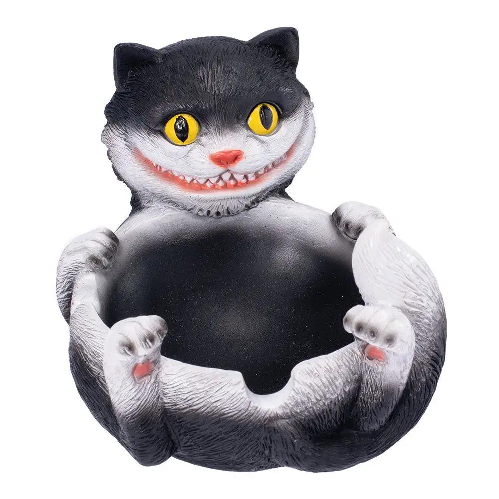 Fujima Trippy Tuxedo Cat Polystone Ashtray