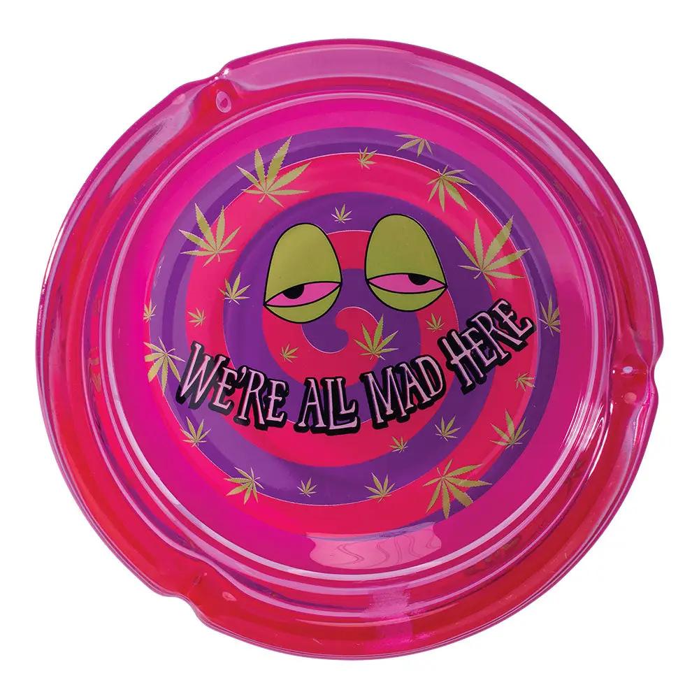 Fujima We're All Mad Here Glass Ashtray