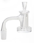 Full Weld Charmer Quartz Banger Set with Quartz Cap & Quartz Cone