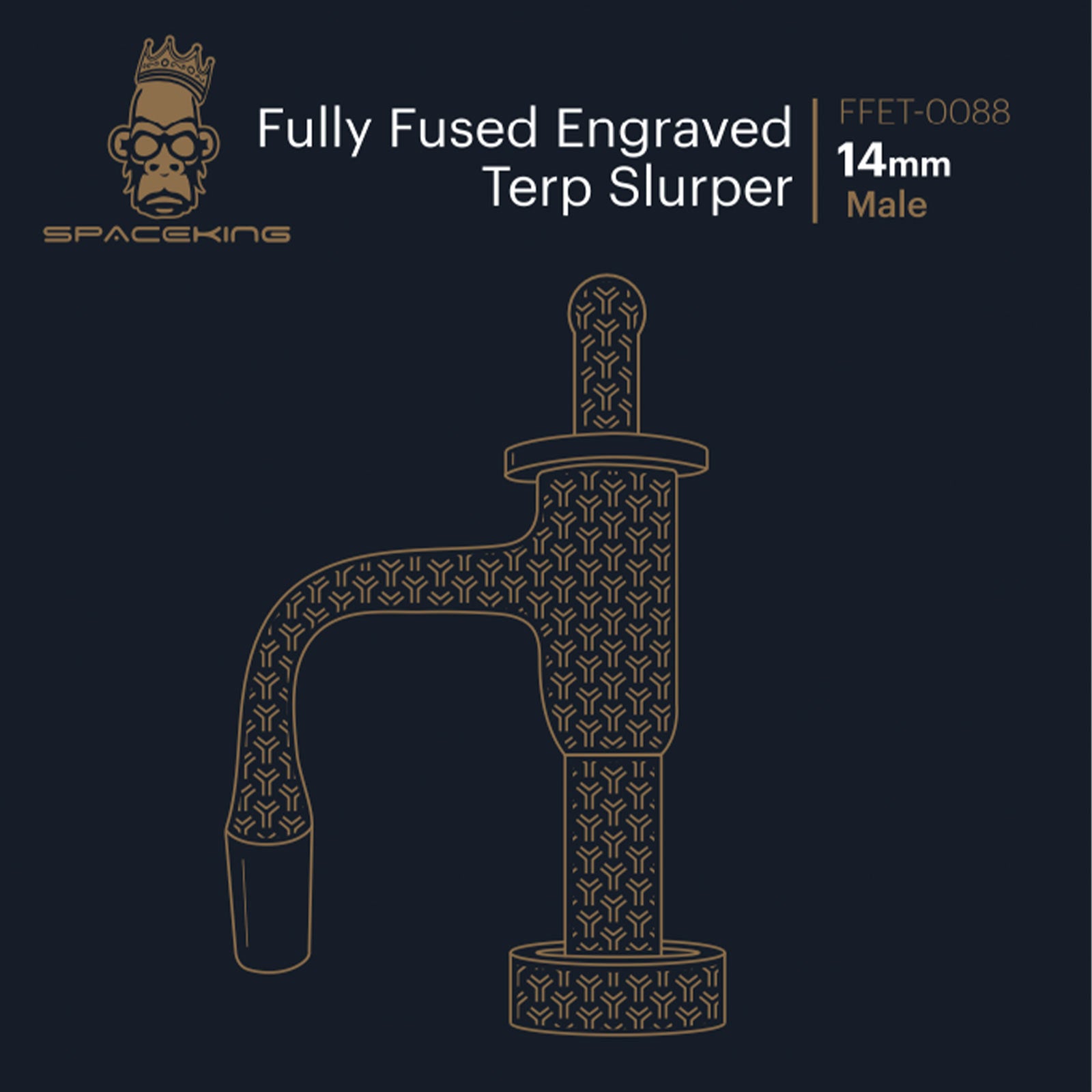 Fully Fused Engraved Terp Slurper - inhalco