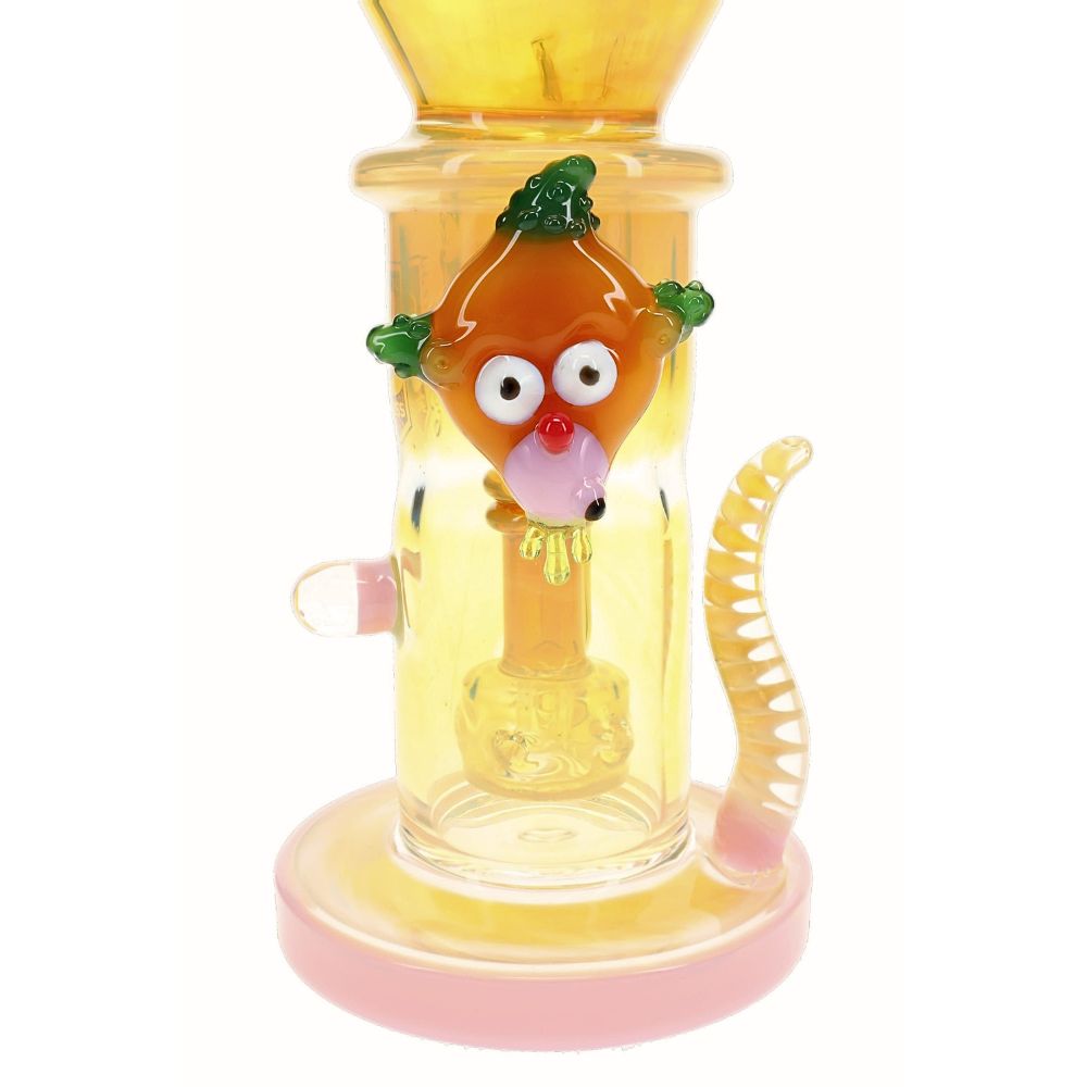 6B Glass Fumed Color Changing Showerhead Bong